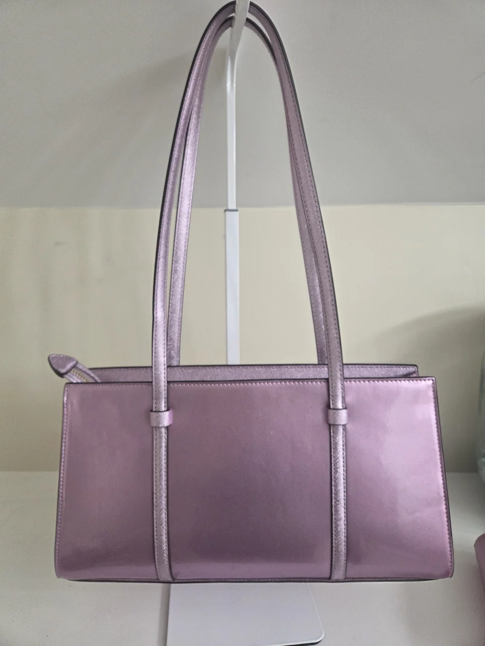 kate spade Metallic Lilac Shoulder Bag with Matching Wallet